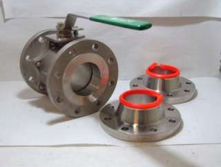 INLINE 209F 4 FLANGED BALL VALVE STAINLESS STEEL 150  