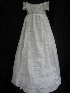 Wow Awesome hand worked Vintage/Antique Victorian Christening Gown 