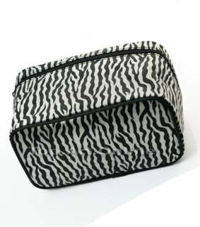 New Zebra Pattern Striped Design Lady Makeup Cosmetic Hand Case Bag 