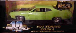 Ertl 118 1971 Ford Torino Lime Green  