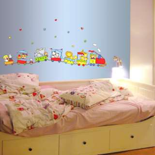 Toy Train Kids Room Wall Stickers Home Decals Mural  