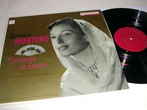 GERMAINE MONTERO Canciones De Espana VANGUARD LP NM   