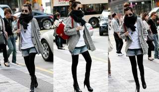 NWT Korean Vintage Cardigans grey Sweaters Outwear  