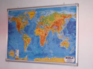 Weltkarte Poster Welt Landkarte geographisch politisch  