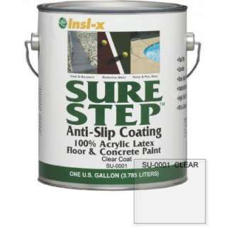 Sure Step1 Gal. Clear Acrylic Anti slip Concrete Paint