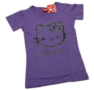Hello Kitty   Girly T Shirt im stylischen Glitzerlook  