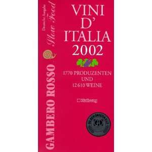 Gambero Rosso   Vini dItalia 2002 (Einkaufsführer)  