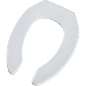 BEMIS Elongated Open Front Toilet Seat in White 1955CT 000 at The Home 