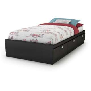   Furniture Spectra Pure Black Twin Mates Bed 3270080 