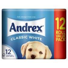 Andrex Toilet Tissue White 12 Roll   Groceries   Tesco Groceries