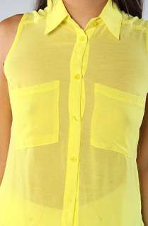 NYC Boutique The Tie Me Down Top in Neon Yellow  Karmaloop 