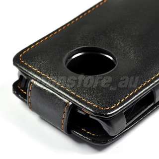 FLIP LEATHER CASE COVER FOR LG Optimus 7 E900 BLACK  
