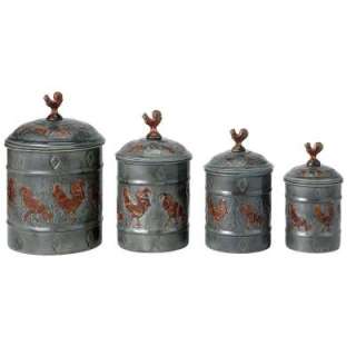 Old Dutch Country Rooster Canister Set (4 Piece) 570 