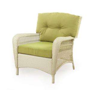   Patio Lounge Chair with Green Cushions 65 809556/1 