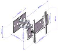   Articulating Swivel/Tilt Wall Mount 32 60 inch PLASMA/LCD/LED TV 10S