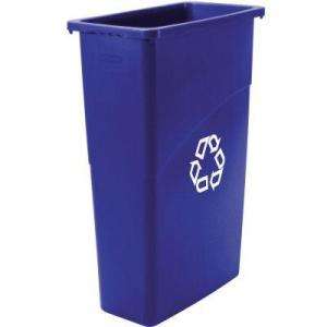 Rubbermaid Commercial 23 gal. Slim Jim Recycling Container with 