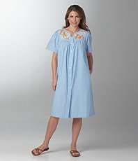 Go Softly Patio Chambray Floral Patio Dress $64.00