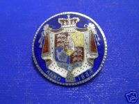 Exklusiver Windsor Orden Brosche Email Wappen 1900  