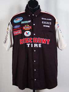 David Ragan Discount Tire Race Used Pit Crew Shirt v2 L  
