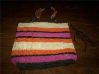 Old Navy Pink Orange Cream Tote Bag Purse Handbag NWOT  