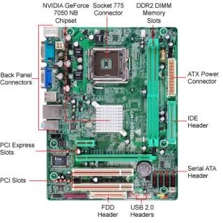 Biostar GF7050V M7 Motherboard   GeForce 7050, Socket 775, MicroATX 
