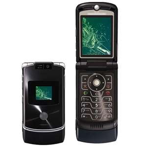 Motorola RAZR V3xx Unlocked GSM Cell Phone (Black) 