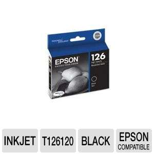 EPSON T126120 126 High Capacity DURABrite Black Ink Cartridge at 