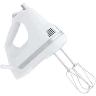 KitchenAid 5 Speed Ultra Power Hand Mixer in White KHM5APWH at The 