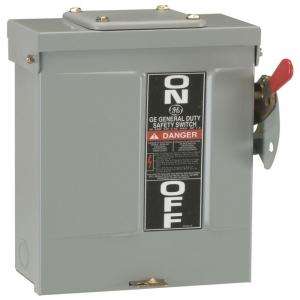 GE 200 amp 240 Volt Fusible Outdoor General Duty Safety Switch TG4324R 