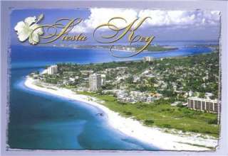 Siesta Key Florida Vintage Unused Postcard  