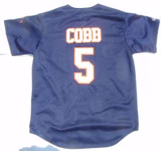 New TY COBB DETROIT TIGERS #5 Home Majestic MLB Jersey  