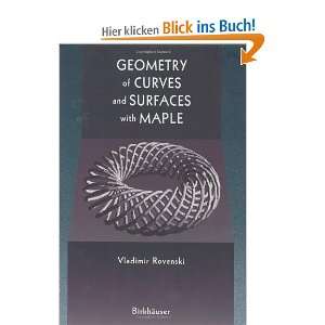 Geometry of Curves and Surfaces with MAPLE  Vladimir 