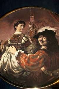 Rembrandt & Saskia Portrait Plate Lord Nelson Pottery  