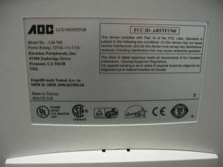 AOC LM 700 17 LCD monitor only  