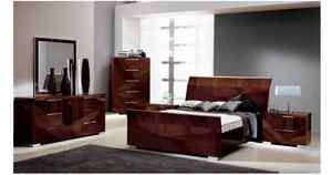 CAPRI alf ITALIAN high gloss LACQUER modern BED contemporary LUXURIOUS 