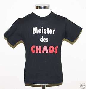 Kinder Sprüche T Shirt Meister des Chaos Cool Junge 86  