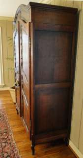   Wardrobe ARMOIRE~Tiger Oak Recessed Panels~Provence Country~OLD  