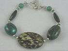 Barse Sterling Silver Green Multi Stone Bracelet $50