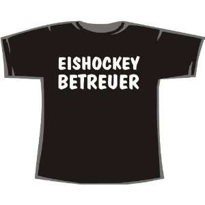 Eishockey Betreuer; T Shirt schwarz  Sport & Freizeit