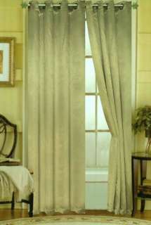Caroline Luxury 55 x 84 Faux Silk Interlined Grommet Window Panel 