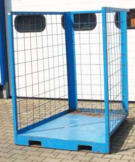 Brennholz Lagerbox, Gitterbox Lagerbehälter für 2 Meter  