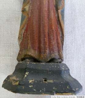 Antike Schwarze Madonna Holz Madonna Figur original  