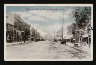 Montpelier Ohio OH 1918 Main Street Stores & Autos  