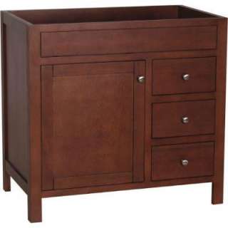   35.3 In. H Vanity Cabinet in Hazelnut WYSD3621 H 