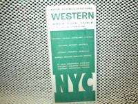 NEW YORK CENTRAL RR   1964  Passenger Schedule  