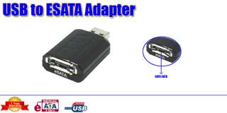 USB 2.0 to e SATA Adapter For PC CD/DVD 2.5” 3.5” SATA HDD Hard 
