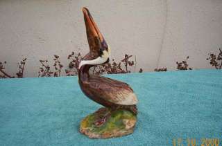 BROWN PELICAN TOWNSEND ART POTTERY CERAMIC 10 1/4 TALL  
