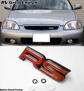 RS Grill Red Emblem logo badge sticker AUDI TT Focus Vitz Yaris honda 