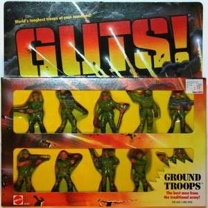 Mattel GUTS Vintage   10 Pack Ground Troops Army Soldiers New MIP MIB 