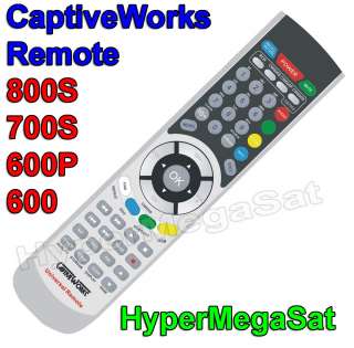 CaptiveWorks 800 Remote Control CW800S CW700S CW600P CW600, 600 600P 